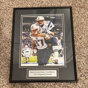 Black Framed New England Patriots Photo